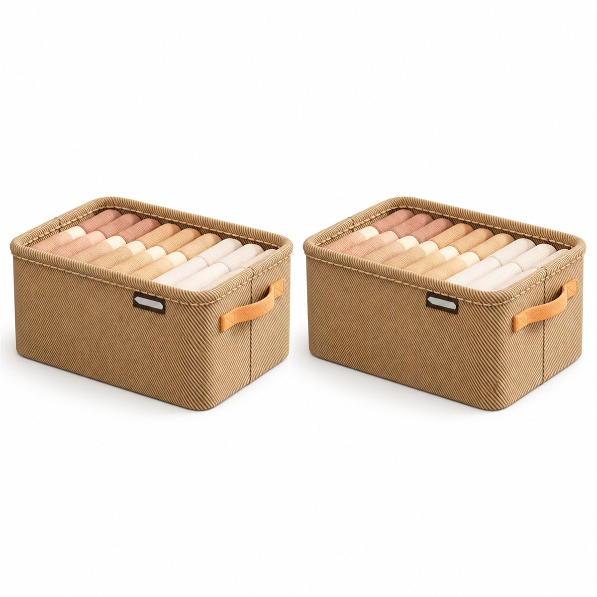 Pack de 2 cajas de tela para el armario